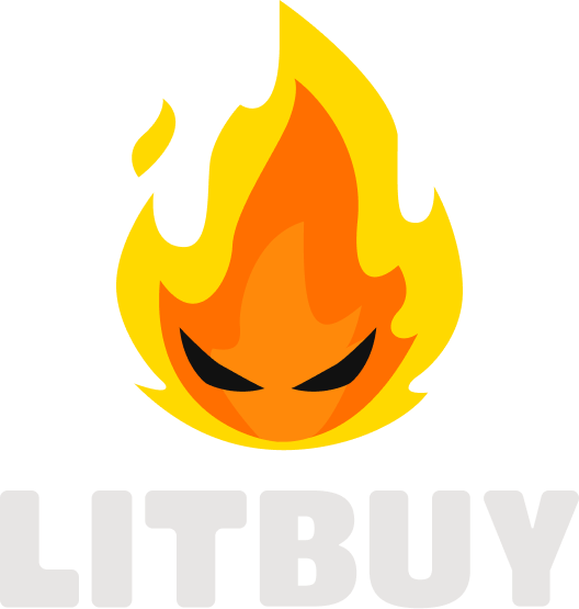 LitBuy logo on a dark background